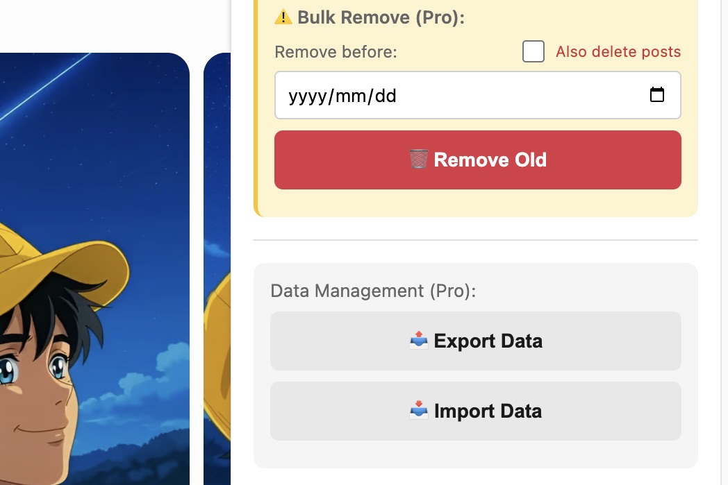 Export/Import Feature