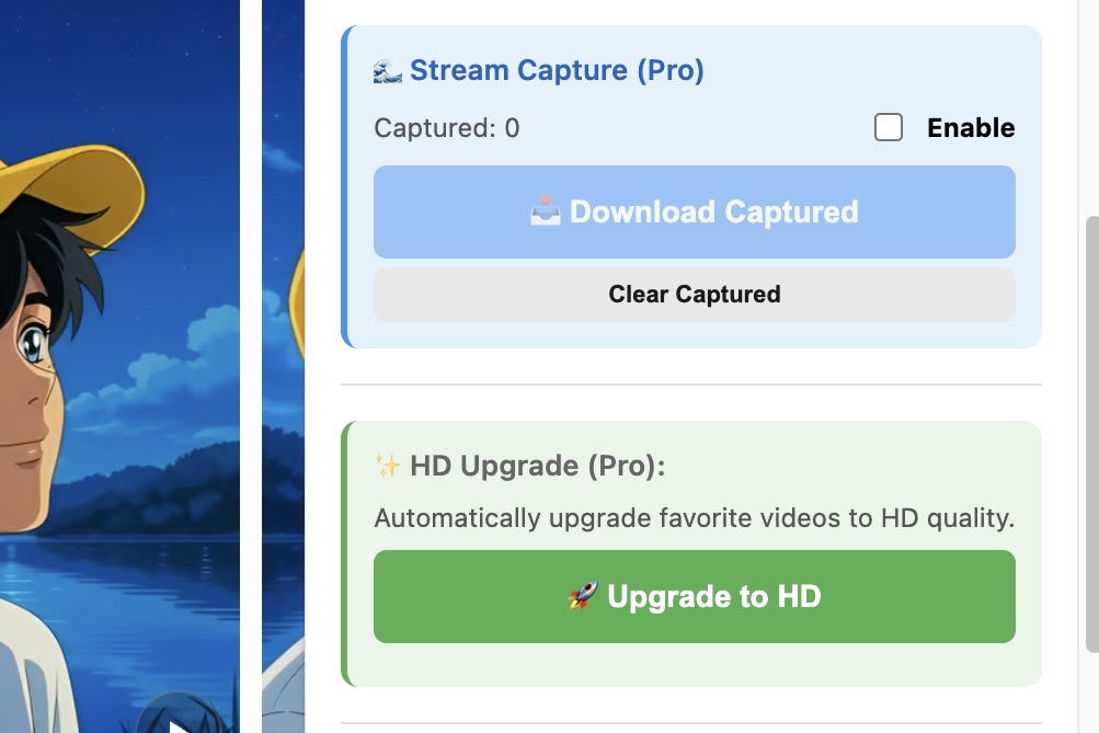 HD Upgrade Feature