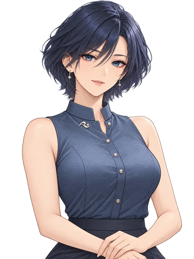 Illustrated portrait of Nagisa