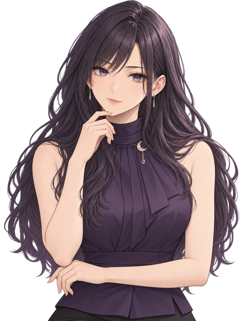 Illustrated portrait of Sumire